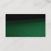 Vert clair noir moderne Carte de visite créatif mo (Dos)