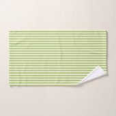 Vert clair rayé à petits carreaux vintage Fermette (Serviette à main)