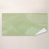 Vert, cool, aquarelle tendance motif abstrait (Serviette de bain)