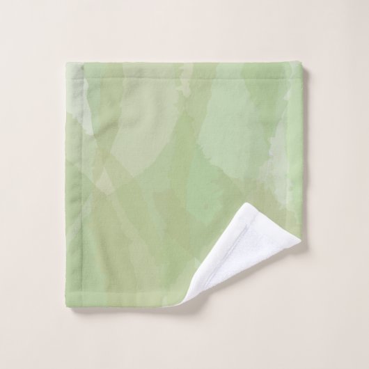 Vert, cool, aquarelle tendance motif abstrait (Gant de toilette)