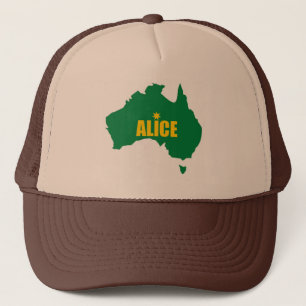 Vert d'Alice Springs et casquette de carte d'or