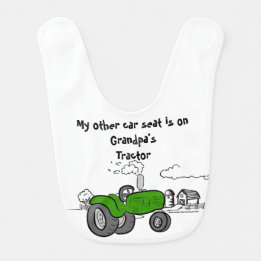 Vert de bavoir du tracteur de mon autre de voiture