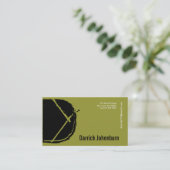 Vert de carte de visite d'alphabet de lettre de D (Debout devant)