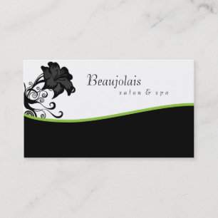 Vert de carte de visite de thérapie de massage de