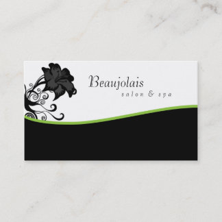 Vert de carte de visite de thérapie de massage de