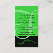 Vert de carte de visite professionnelle de visite (Dos)