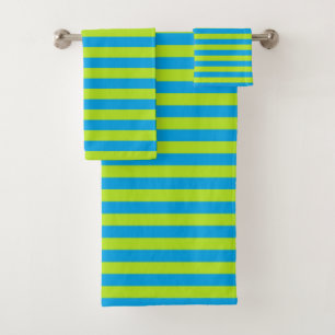 Vert de chaux et rayures de turquoise
