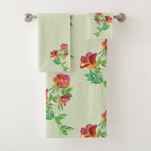 Vert de mer, Vermillion Floral (En situation)