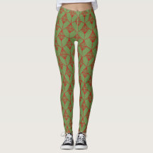 Vert de Noël avec Rouge Design Laddies Leggings