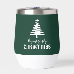 Vert de Noël familial personnalisé