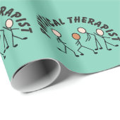 Vert de papier d'emballage cadeau de (Coin rond)