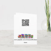 Vert de safari de jungle, carte de note (Dos)