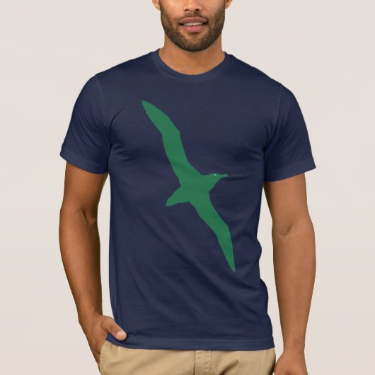 Vert de T-shirt d'oiseau d'albatros (Devant)