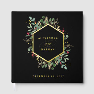 Vert doré sur noir Mariage de Noël Or