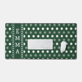 Vert émeraude à pois (Clavier et souris)