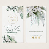 vert émeraude bouquet fleurs blanches insérer (Devant & derrière)