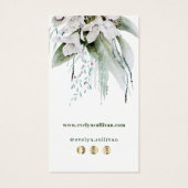 vert émeraude bouquet fleurs blanches insérer (Dos)