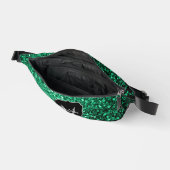 Vert émeraude faux paillettes scintillent Monogram (Ouvrir)