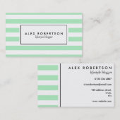 Vert en bon état et le blanc barre le carte de (Devant / Derrière)