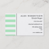 Vert en bon état et le blanc barre le carte de (Dos)