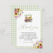 Vert En vichy Fraîchement Éloigné Du Carte de reme (Devant / Derrière)