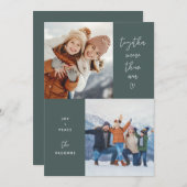 Vert Ensemble Plus Que Jamais Carte De Vacances 2  (Devant / Derrière)