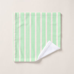 Vert et beige cinq rayures motif