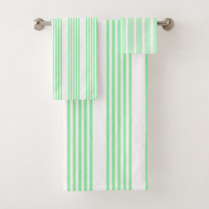 Vert et blanc cinq bandes motif