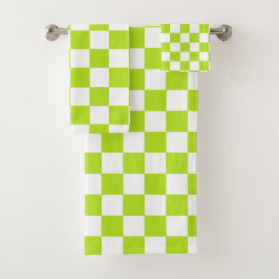 Vert et blanc de chaux Checkered