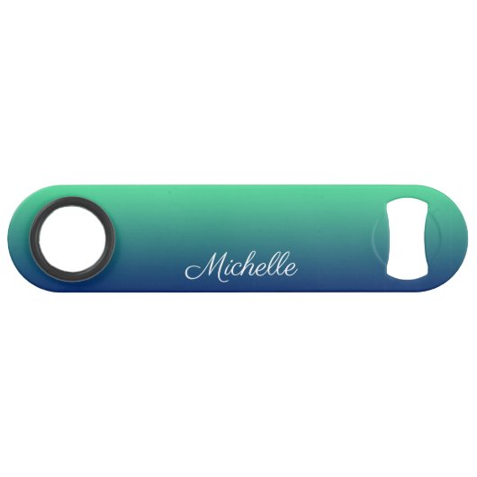 Vert et bleu foncé personnalisé (Devant (Horizontal))