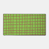 Vert et Brown chèque Motif élégant fonctionnel (Recto)