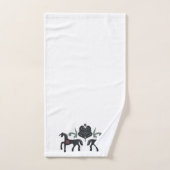 Vert et Brown scandinave (Serviette à main)