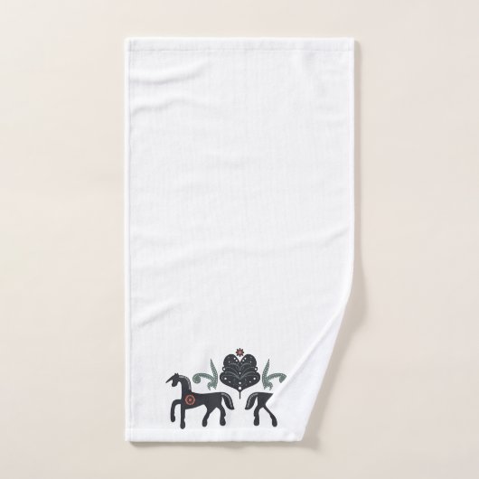 Vert et Brown scandinave (Serviette à main)