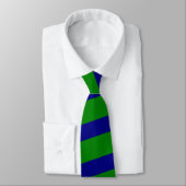 Vert et cravate barrée par marine (rayures (Attaché)