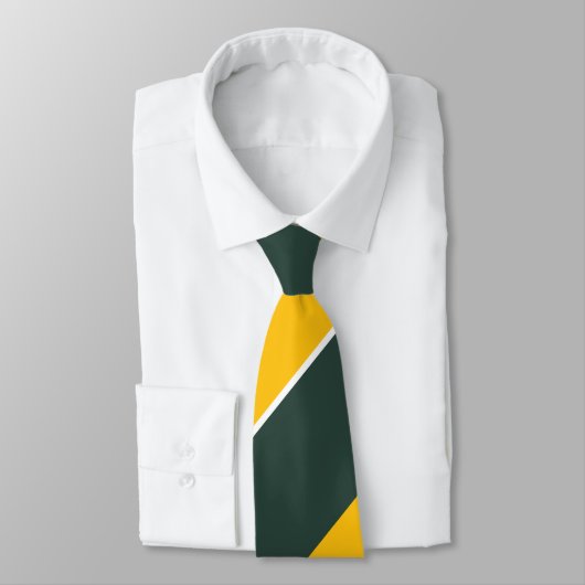 Vert et cravate Diagonal-Rayée d'or (Attaché)