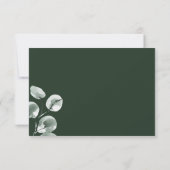 Vert et Eucalyptus Scripté RSVP Green (Dos)