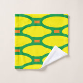 Vert et jaune (Gant de toilette)