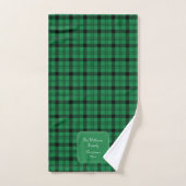 Vert et noir - Plaids confortables (Serviette à main)