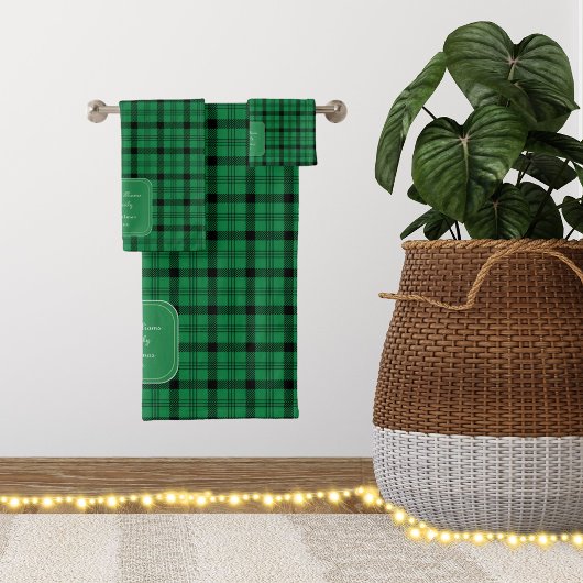 Vert et noir - Plaids confortables