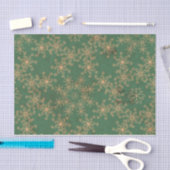 Vert et papier de soie de soie de motif de Noël (Artisanat)