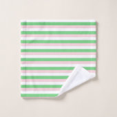 Vert et rose Motif élégant, moderne (Gant de toilette)