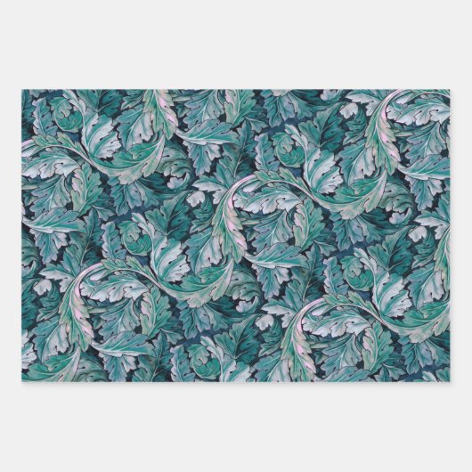 Vert et Turquoise Feuilles Morris (Devant 2)