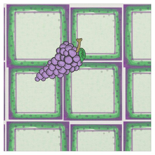 Vert et violet + tissu de raisins (Fermer)