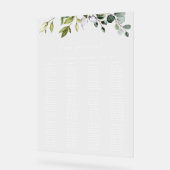 Vert, Eucalyptus Feuilles, Mariage Seating Chart (Angle)