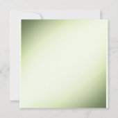 Vert Faire-part de mariage floral (Dos)