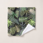 Vert Feuille tropical (Gant de toilette)