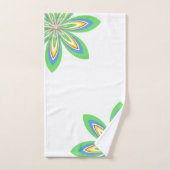 Vert floral de printemps (Serviette à main)