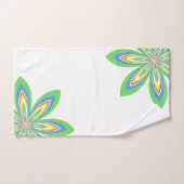 Vert floral de printemps (Serviette à main)
