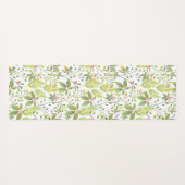 Vert Floral jardin d'oiseaux tapis de yoga (Dos (Horizontal))