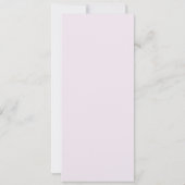 Vert Floral Simple Elégant Menu Mariage (Dos)